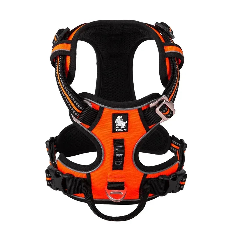 True Love Premium Harness - Orange and Black
