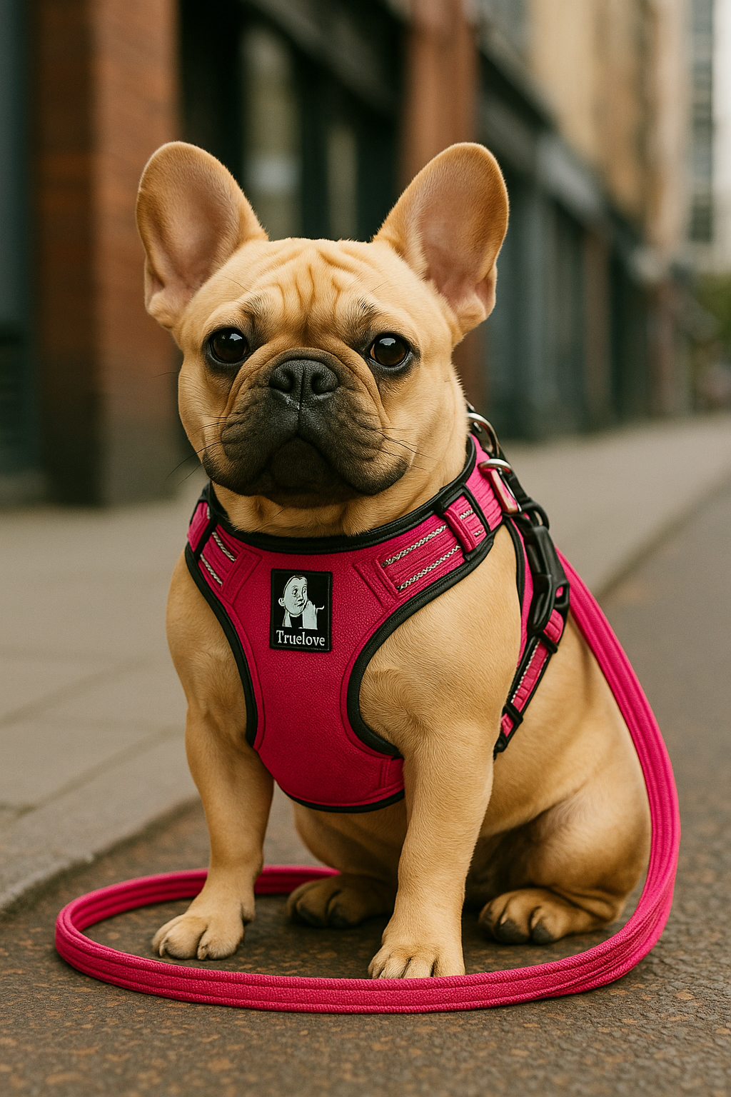Harness and Lead Set - Hot Pink