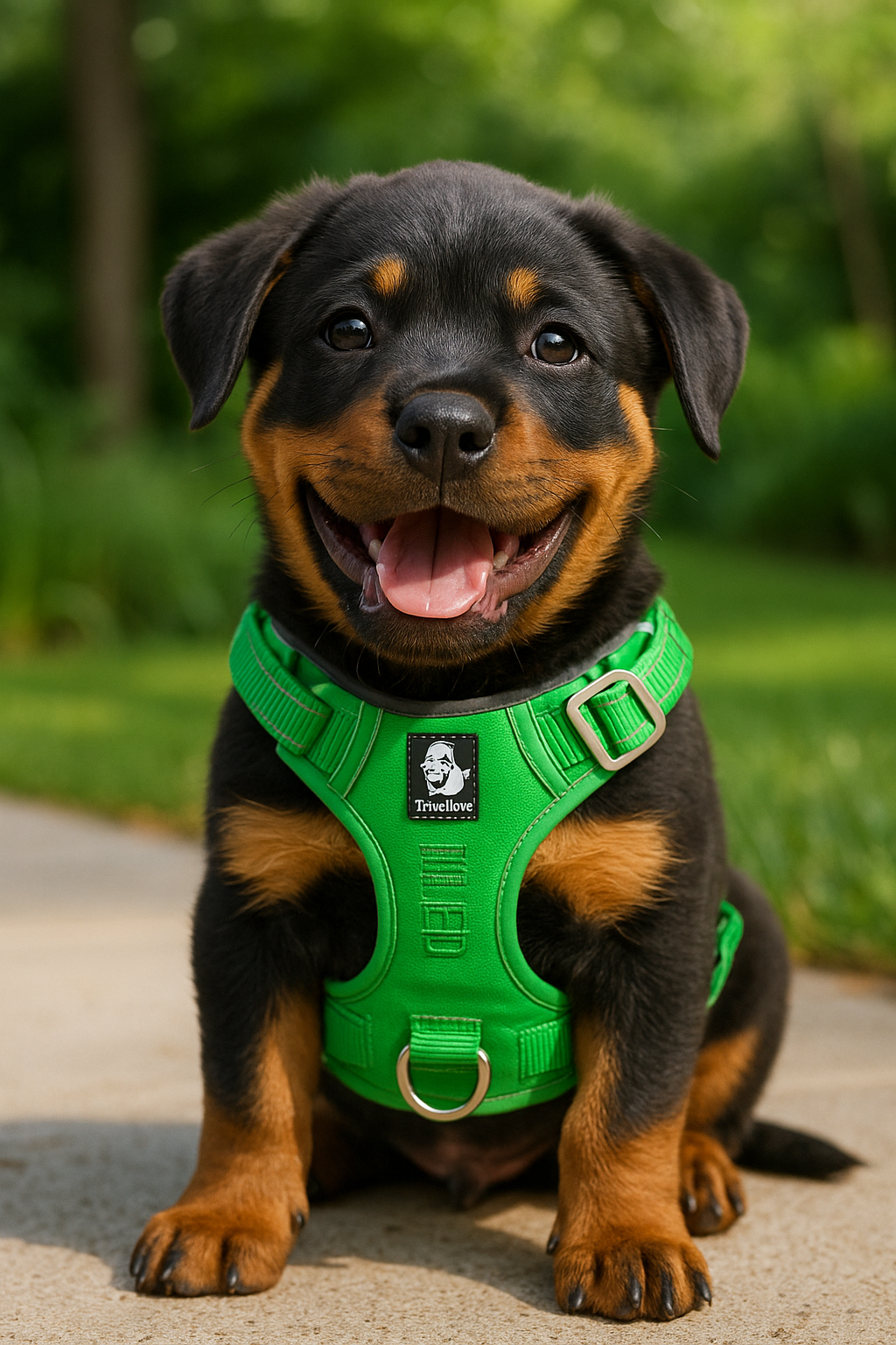 True Love Premium Harness - Green