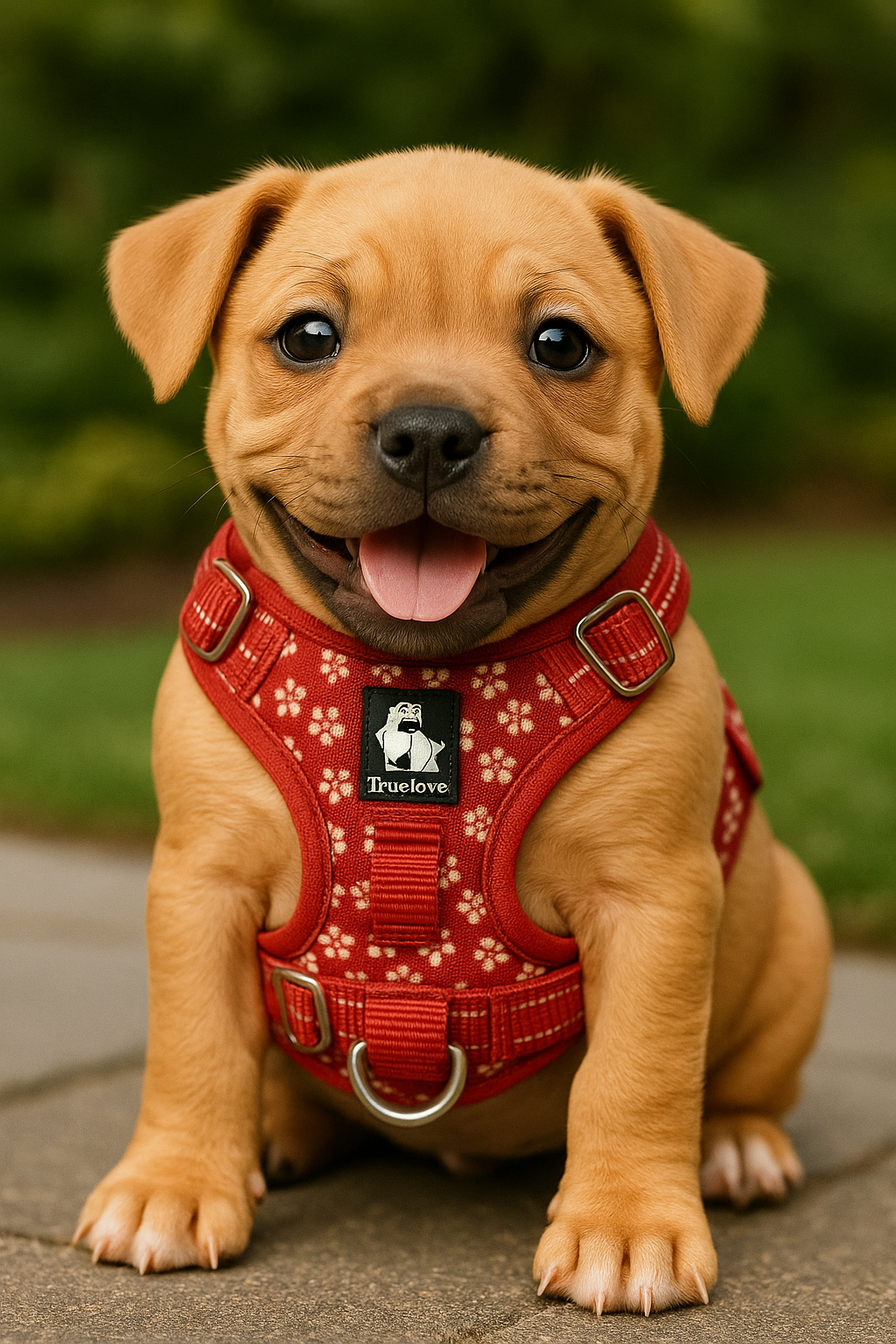 True Love Premium Harness - Poppy Red