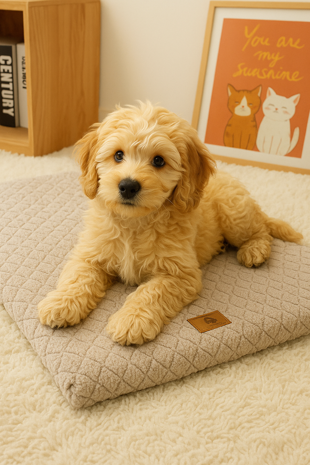 Orthopaedic memory foam dog bed.