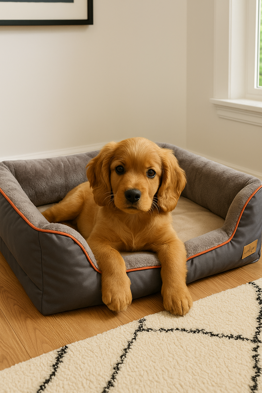 Jumbo memory foam orthopaedic dog bed