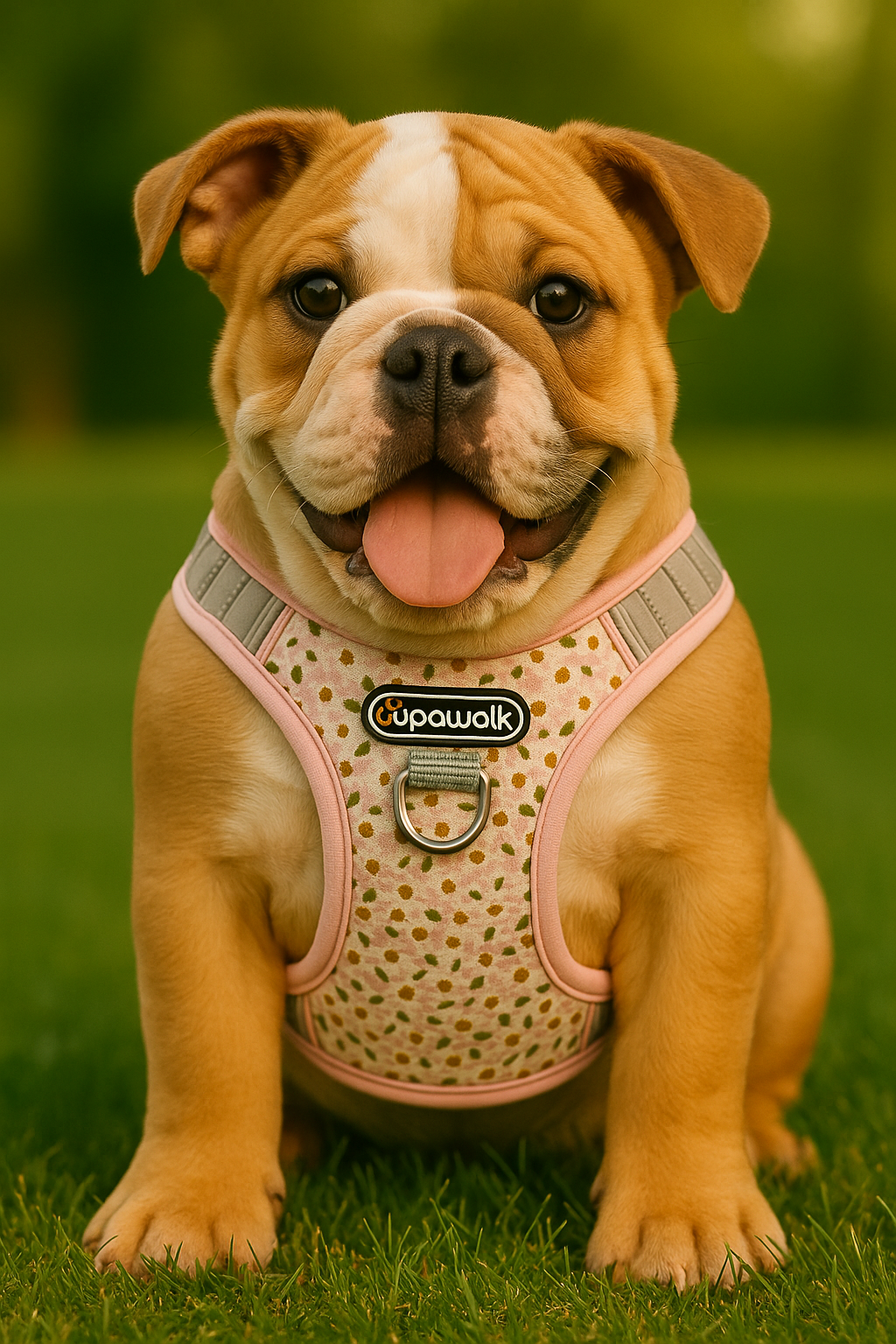 Reflective Cute Daisy Harness - Pink