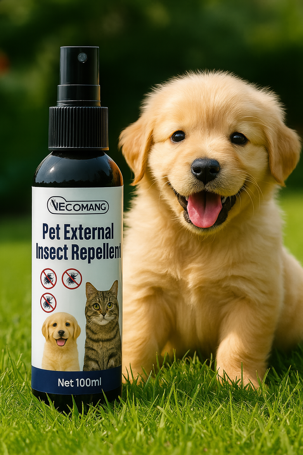100ml Flea & Tick Repellent Spray For Dogs & Cats