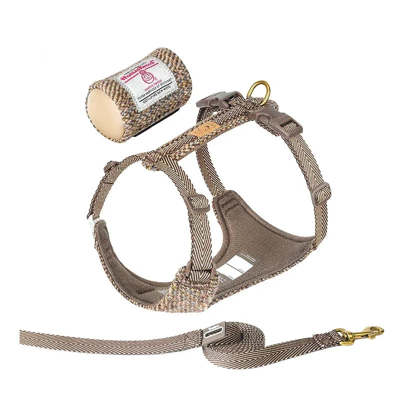 Truelove Pet Harness and lead with Removable Mini Pocket Bag