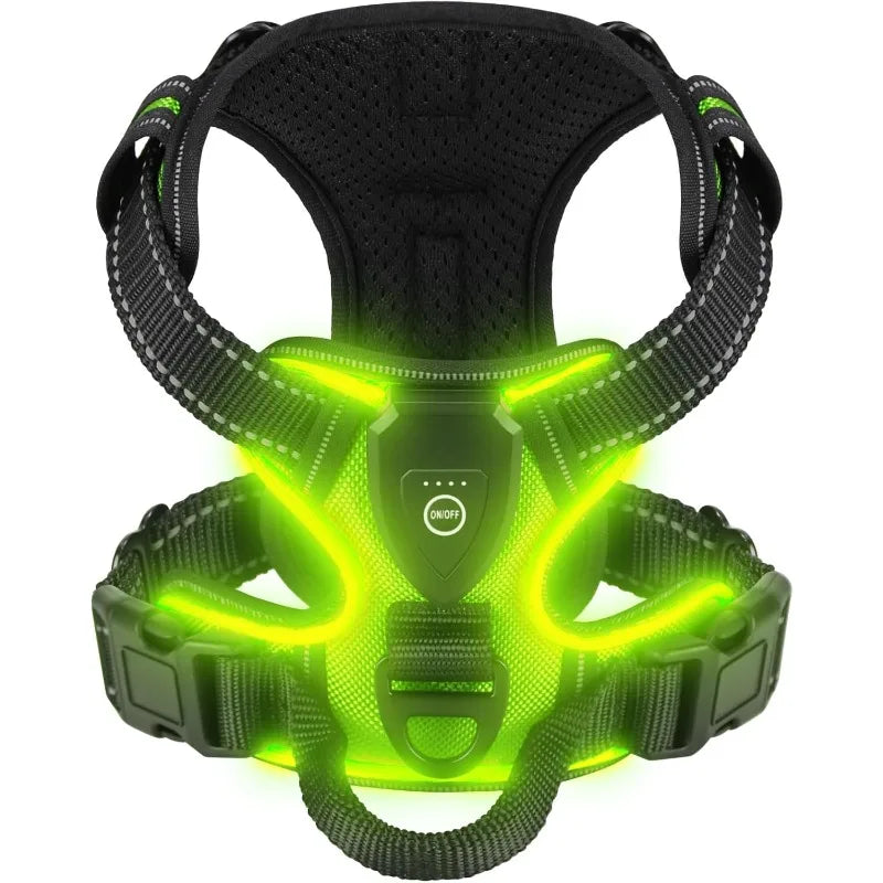 LED Glow-Up Dog Harness