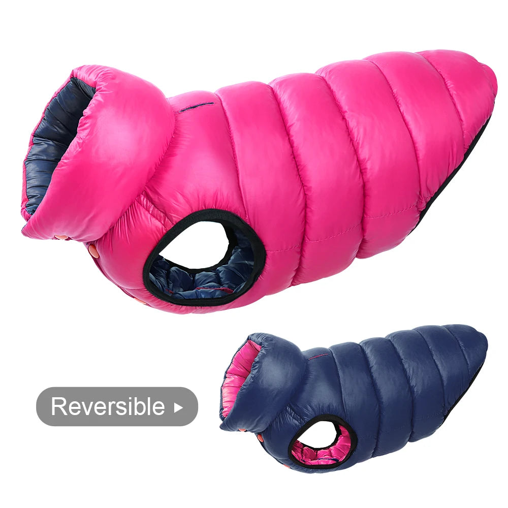 Soft Winter reversible dog jacket