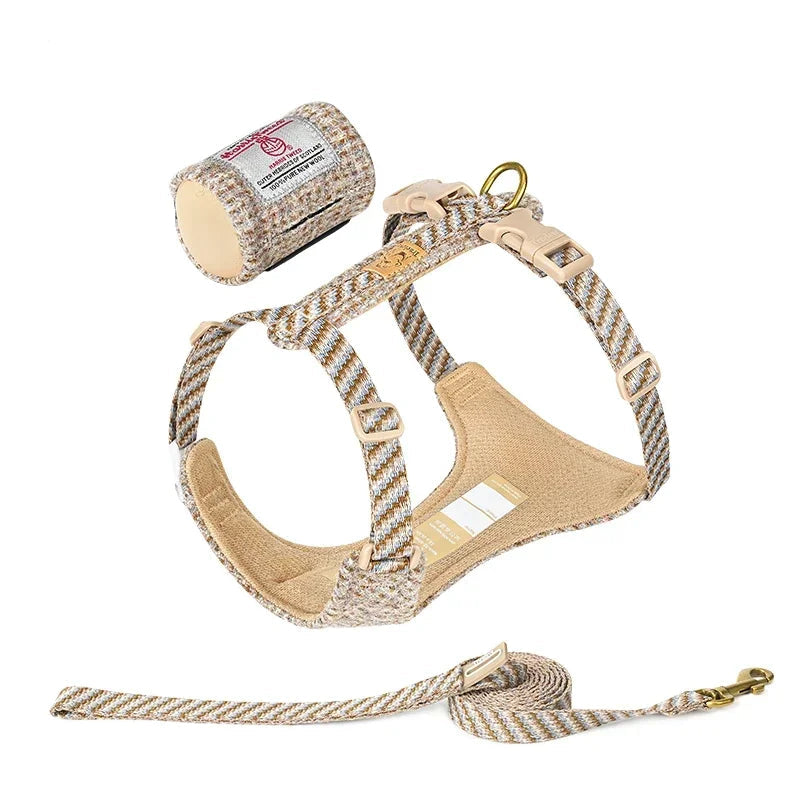 Truelove Pet Harness and lead with Removable Mini Pocket Bag