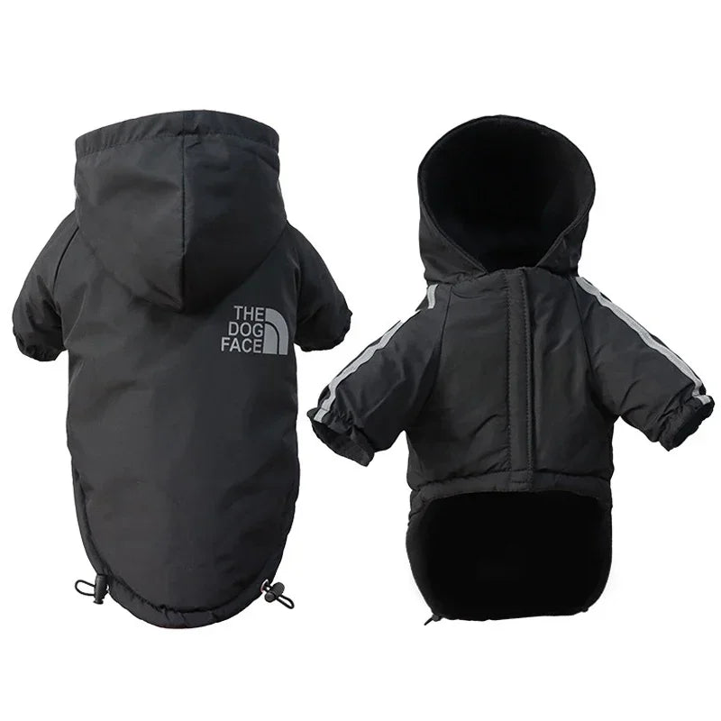 Reflective waterproof dog jacket