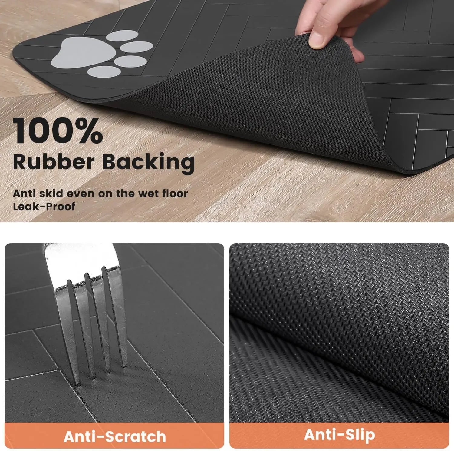 Quick-Dry Waterproof Pet Feeding Mat