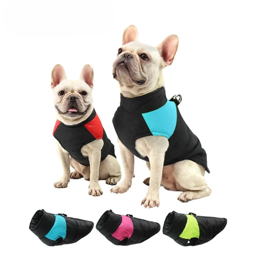 Padded warm dog jacket