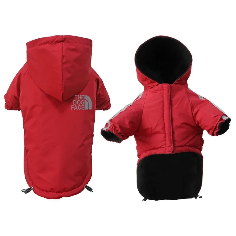 Reflective waterproof dog jacket