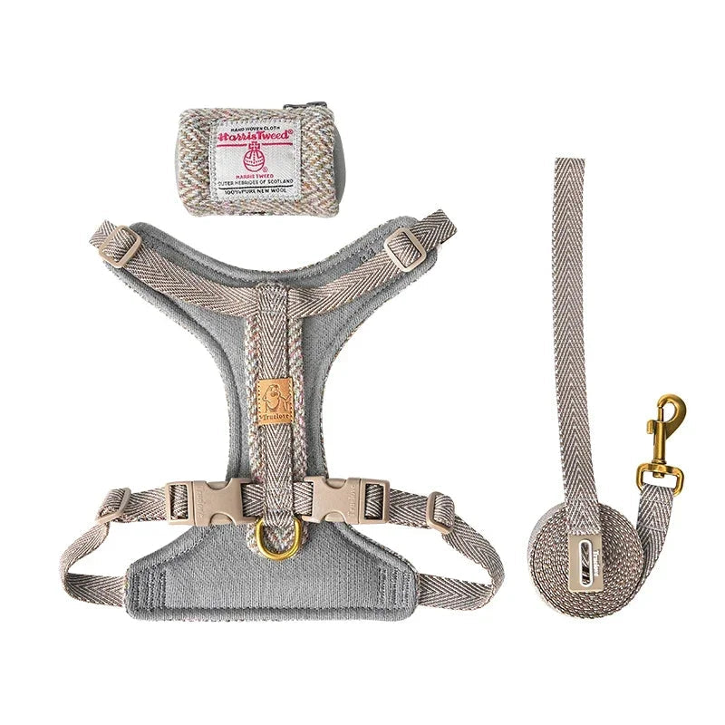 Truelove Pet Harness and lead with Removable Mini Pocket Bag