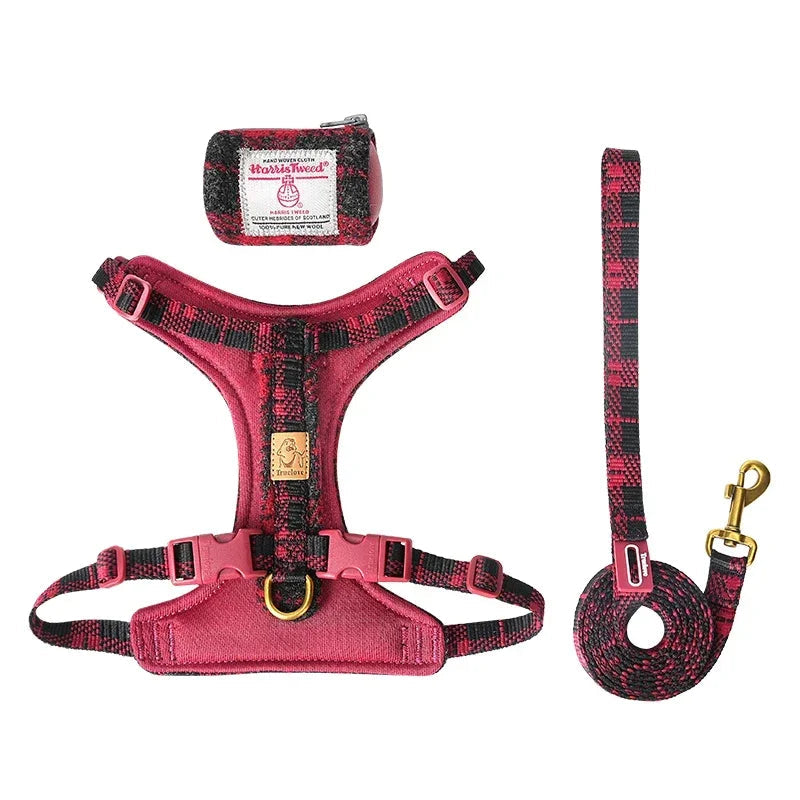 Truelove Pet Harness and lead with Removable Mini Pocket Bag