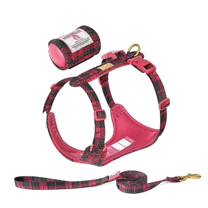 Truelove Pet Harness and lead with Removable Mini Pocket Bag
