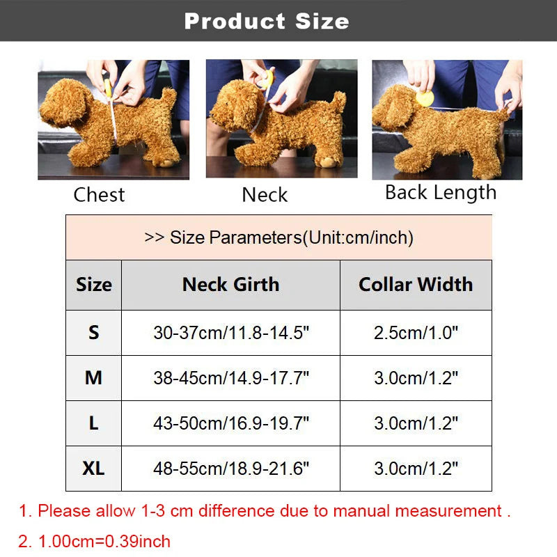 Waterproof Anti-Lost Dog Collar Padded Collars with AirTag Holder