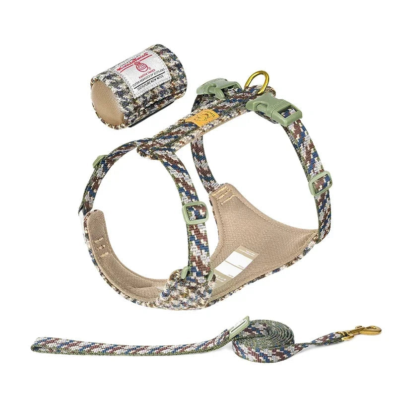 Truelove Pet Harness and lead with Removable Mini Pocket Bag