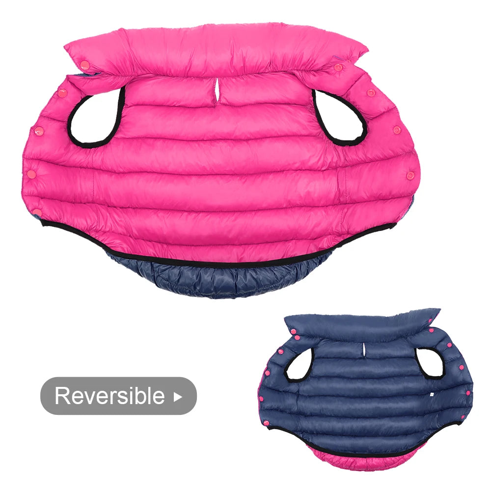 Soft Winter reversible dog jacket