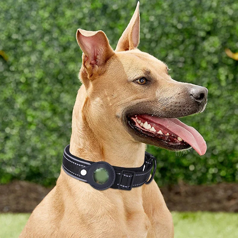 Waterproof Anti-Lost Dog Collar Padded Collars with AirTag Holder