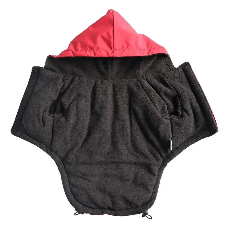 Reflective waterproof dog jacket