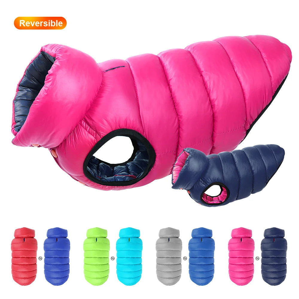 Soft Winter reversible dog jacket